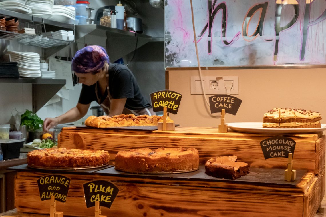 cake buffet at Santosha