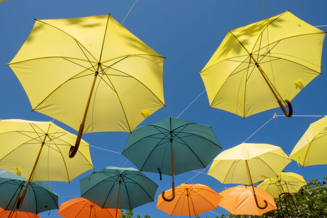 Floating parasols