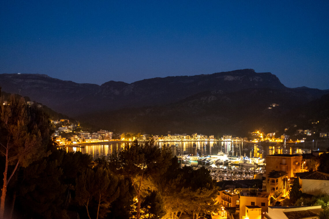 Nightfall in Port de Sóller