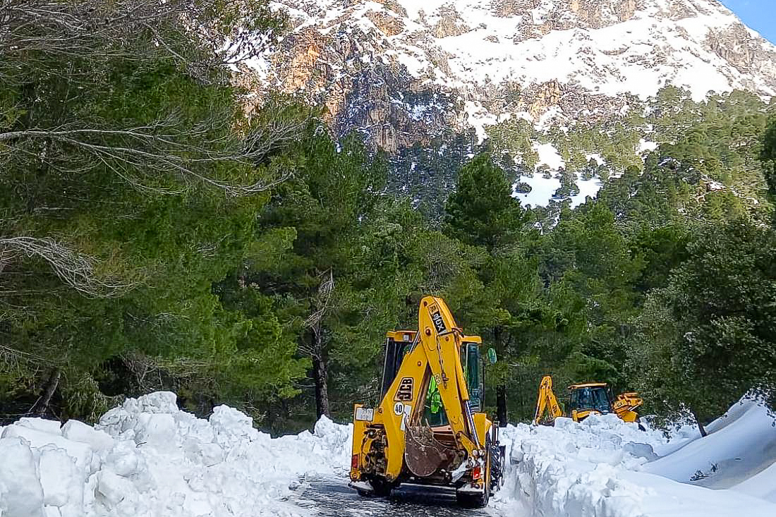 Mallorca Hit by Snow