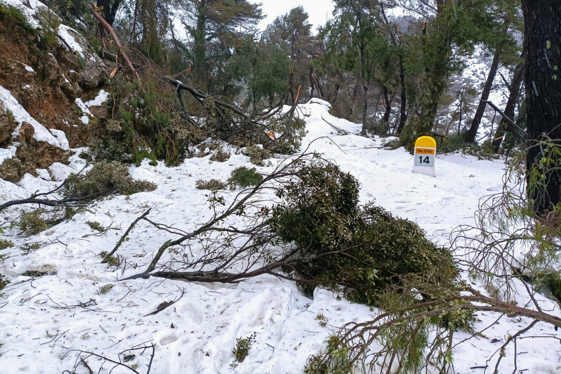 Mallorca Hit by Snow