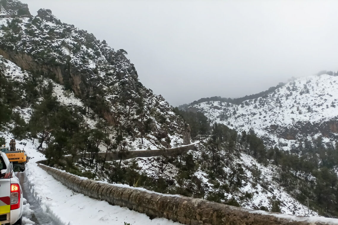 Mallorca Hit by Snow