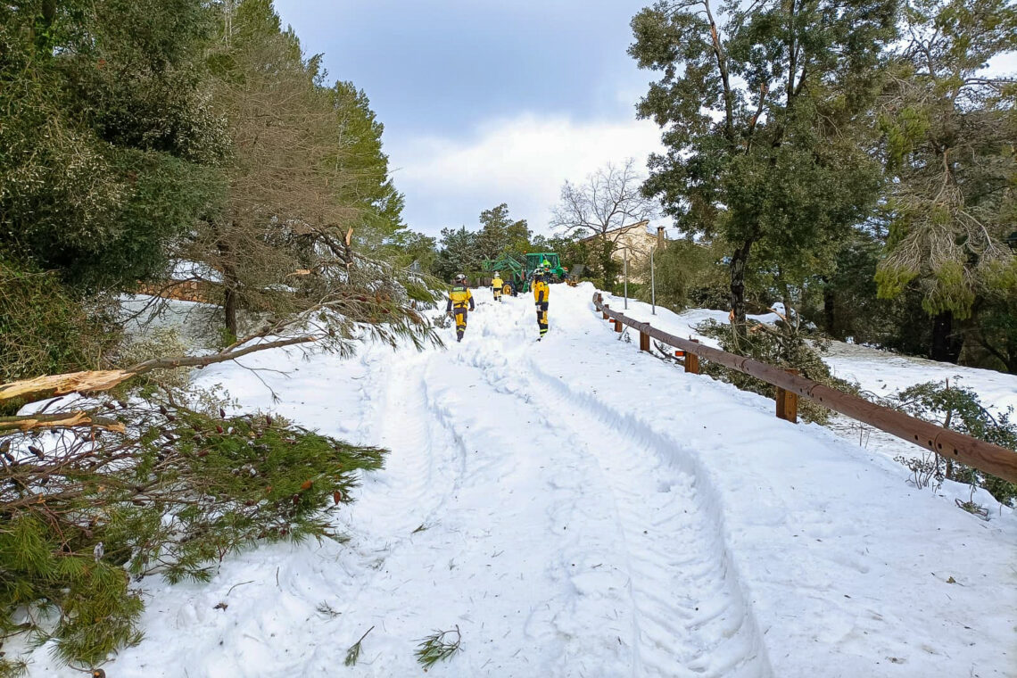 Mallorca Hit by Snow