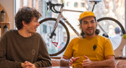 Coffee and Bicycle: Café con Nilton and Theo at Plumo