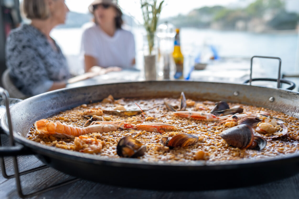 Paella by the sea