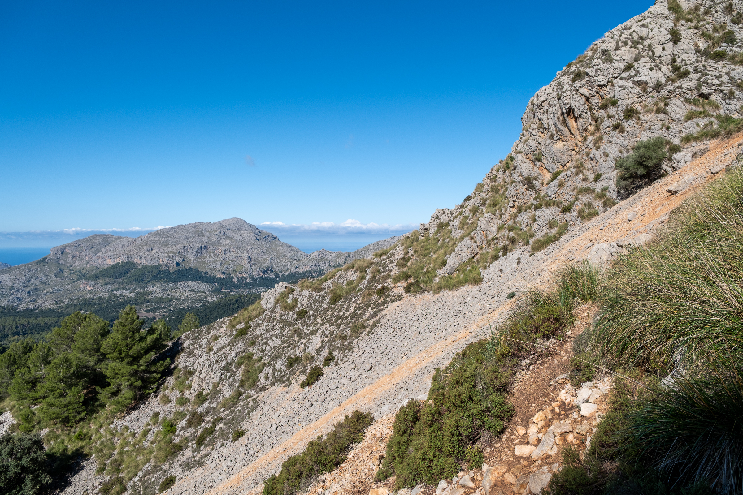 Scree slope in the Tramuntana